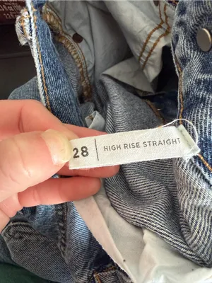 PacSun Light Blue high rise Straight-Leg Distressed Jeans thumbnail 6