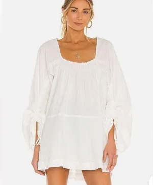 Free People White Textured Top thumbnail 3