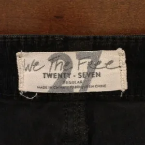 Free People we the free corduroy flare pants 27 black raw hem thumbnail 9