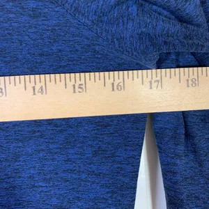 Outdoor Voices Women Navy‎ Blue Heathered Hoodie Thumbholes Size S Performance thumbnail 5
