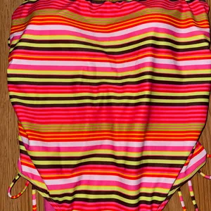 Striped cheeky one piece swimsuit thumbnail 7