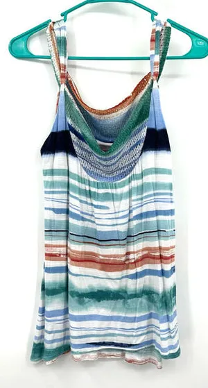 Vanessa Virginia Anthropologie size XS tank‎ top sleeveless shirt striped thumbnail 1