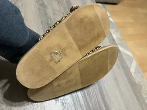 Joie Woman’s Gold Braided Buckle Summer Slide on Sandals Size 7.5M thumbnail 6