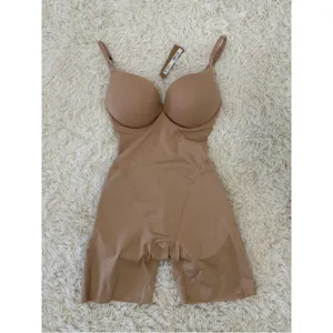 SKIMS M Sand Ultimate Mid Thigh Bodysuit 8045W Padded Butt Lift CLAY - (B#2) thumbnail 4