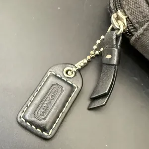 COACH Black Jacquard Canvas Fanny Pack Waist Belt Bag NO BELT thumbnail 10