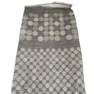Talbots Scarf Metallic Gray Silver Snowflakes Wool Blend 70" x 20" thumbnail 5