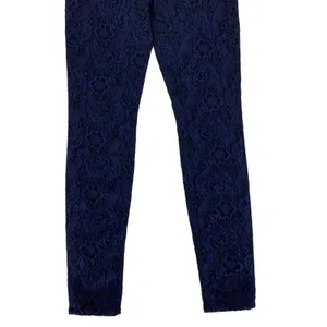 7 For All Mankind Jeans 29 Blue Black Floral Damask Skinny Stretch AU0150149A thumbnail 3