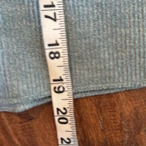 Urban Outfitters Jax turquoise inside out cropped notch neck sweater small thumbnail 8