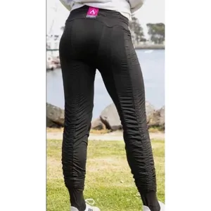 Agogie Women Resistance Pants S Black Ruched Wearable Training thumbnail 2