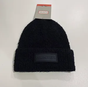Hunter Black Unisex Tonal Patch Beanie Hat thumbnail 11