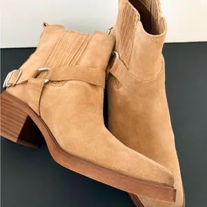 Sam Edelman Bellamie Tan Suede Ankle Boots 8 thumbnail 1
