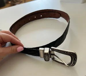 Vintage Women’s Black/Brown Reversible Belt thumbnail 1
