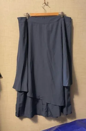 SHEIN High Low Blue Skirt thumbnail 1