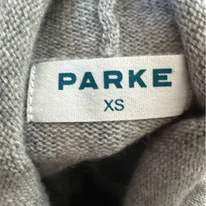PARKE Wool Cashmere Blend Rollneck Sweater in gray XS thumbnail 3