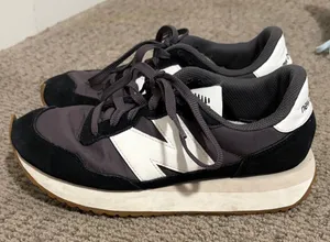 New Balance Charcoal and Black Sneakers thumbnail 1