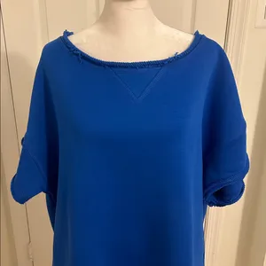Free People Movement Cruise Sweatshirt Tshirt Stellar Blue NWT Size Medium thumbnail 7