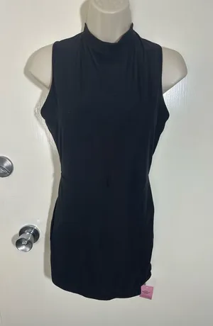 PrettyLittleThing Black Sleeveless Mini Dress thumbnail 1