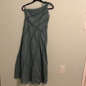 Free People Cotton Lace One Shoulder Long Dress Size XS NWOT thumbnail 2