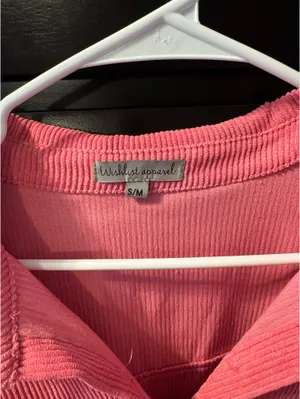 Lane 201 Pink Corduroy Button Up thumbnail 3