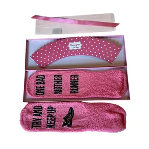 Pink Running Socks One Bad Mother Runner Cupcake Gift thumbnail 2