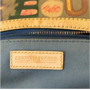 Dooney & Bourke Rainbow Zipper Bag, Heart Charm. Coated Canvas & Leather thumbnail 11