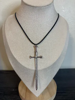 Handmade Silver Sword Necklace thumbnail 1