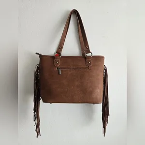 Western Aztec Tapestry‎ Concealed Tribal Carry Tote Bag Ivory thumbnail 12