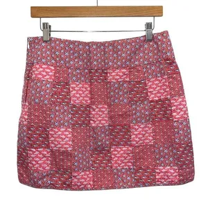Vineyard Vines Women Fish Anchor Sea Print Patchwork Nautical Faux Wrap Skirt Si thumbnail 3