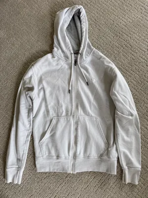Champion White Zip-Up Hoodie thumbnail 1