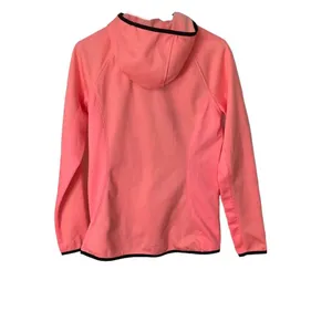 The North Face Arcata Hoodie Neon Peach Zip Up Fleece Lined Zip Pockets Medium thumbnail 2
