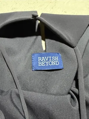 Ravish behind Sleeveless Ruffle Dress charcoal large thumbnail 4
