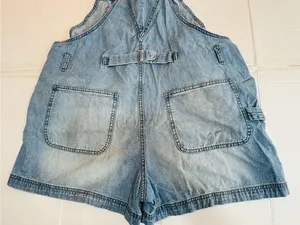 No Boundaries Light Blue Denim Short Overalls for Women thumbnail 7