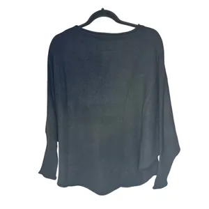 Quince Mongolian Cashmere‎ Batwing Sweater Black S/M NEW thumbnail 3