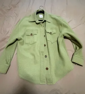 Billabong Light Green Fleece Shacket thumbnail 1