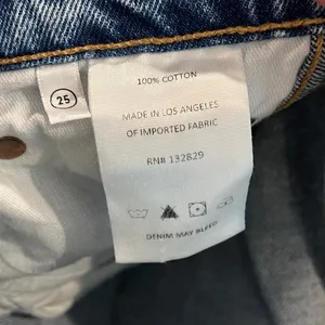 GRLFRND the Sara Super High Rise Slim Straight Jeans size 25 thumbnail 7