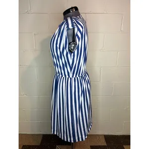 dress knit striped blue white thumbnail 5