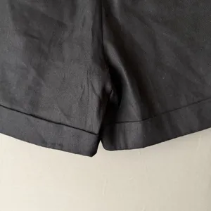 Express sz 6 black mom linen‎ shorts thumbnail 8