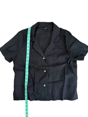 Quince 100% European Linen Short Sleeve Shirt Womens XS thumbnail 3