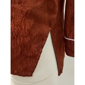 Womens Silk Shirt Small Bronze Metallic Dreamy Artsy Fairy Boho Mystical Formal thumbnail 6