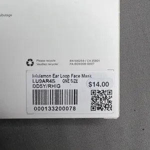 Lululemon Ear Loop Face Mask *Mesh Overlay NWT (Unused/Unopened) *BRAND NEW thumbnail 12