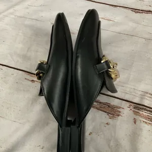 Nicole‎ Miller Faux Leather Applie Mules thumbnail 3