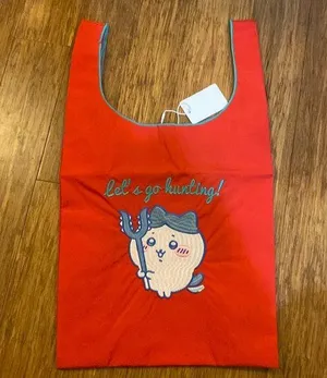 Chiikawa Let’s go Hunting Red Tote thumbnail 1