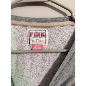 PINK Victoria's Secret Sweatshirt Panthers‎ Graphic Sequins Gray Small thumbnail 4