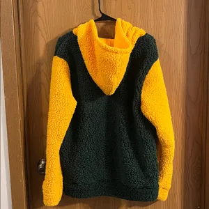 Green Bay Packers NFL Full Zip Sherpa Hoodie‎ NWOT Small thumbnail 8