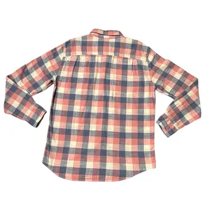 American Eagle Outfitters Plaid Shirt - Red,Pink,Blue, Cream 100%Cotton Sise M thumbnail 4