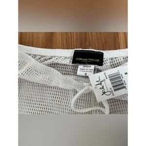 Jordan Taylor Mesh Swim Cover-Up Pants White Size S thumbnail 3