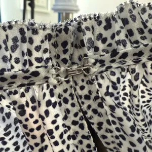 Ann Taylor Medium Black Spotted Long Sleeve Keyhole Front Blouse thumbnail 7