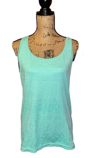 Patagonia Womens Size Large Racerback Tank Top Sleeveless Shirt Turquoise thumbnail 1