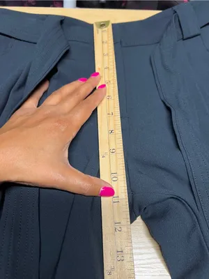 Anthropologie Navy Paperbag-Waist Tailored Trousers thumbnail 14