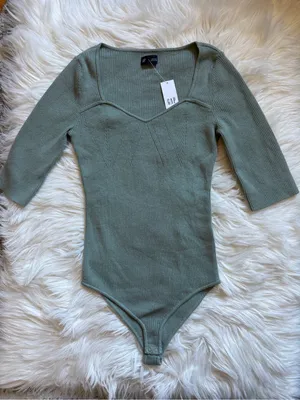 GAP sweater knit bodysuit thumbnail 2